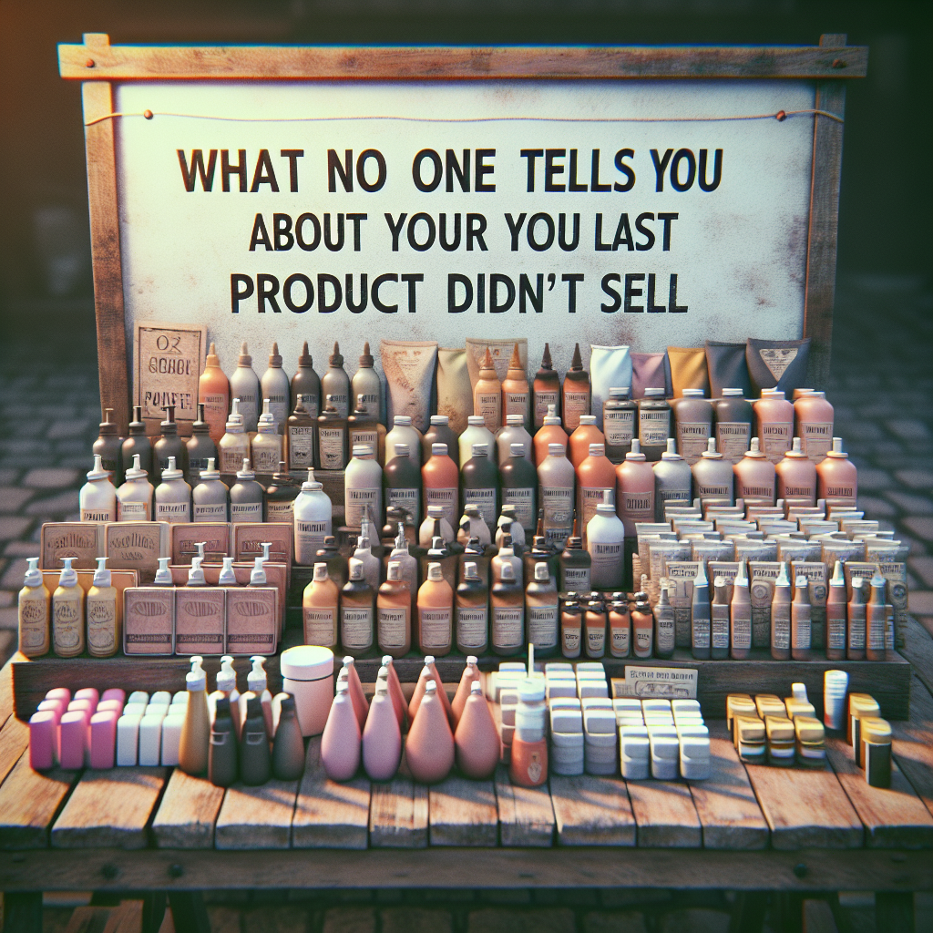 What No One Tells You About why your last product didn’t sell