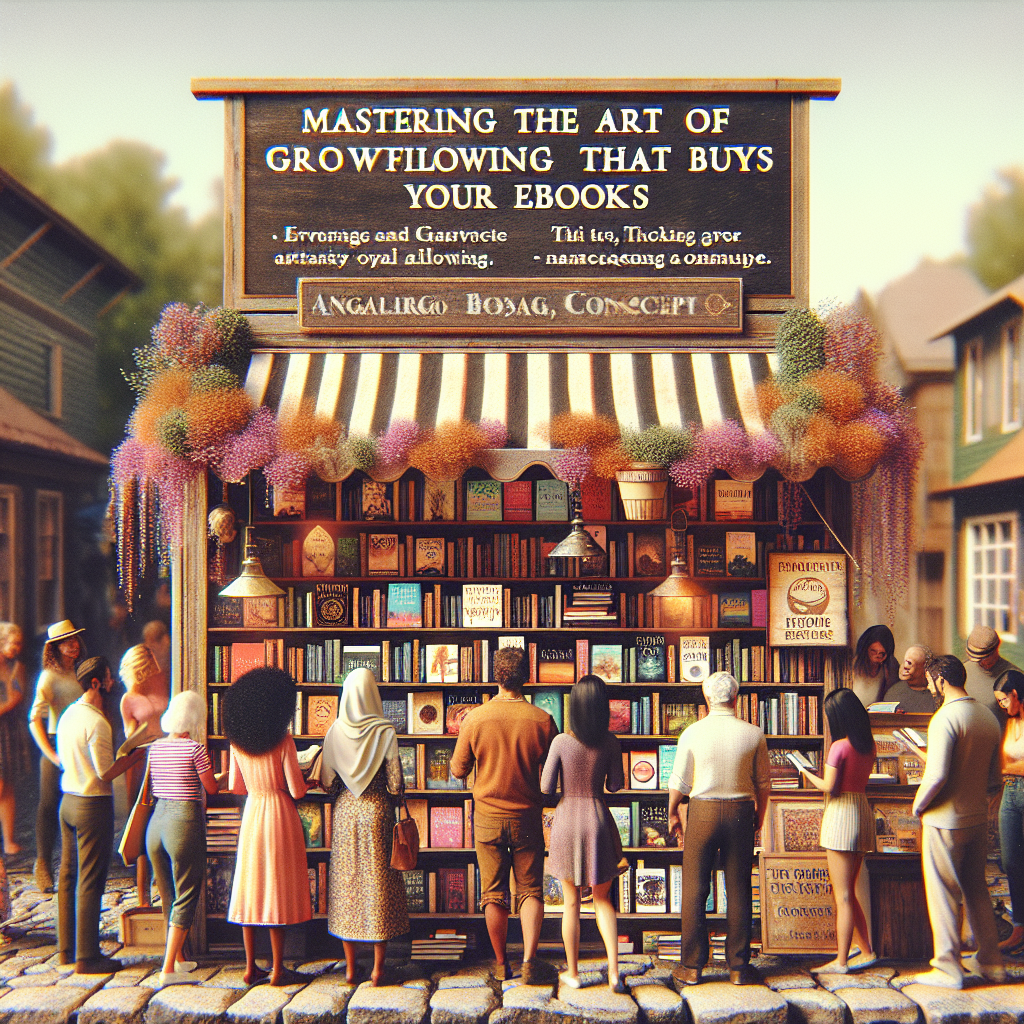 Master the Art of growing a following that buys your ebooks