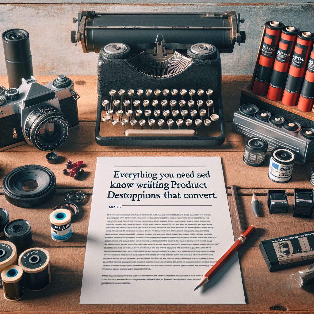 Everything You Need to Know About writing product descriptions that convert