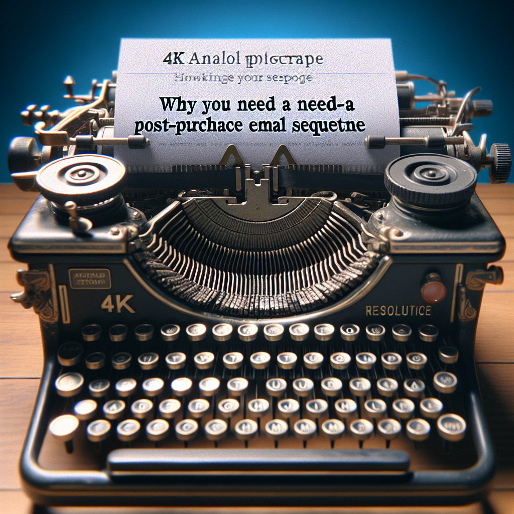 Why You Need a Post-Purchase Email Sequence