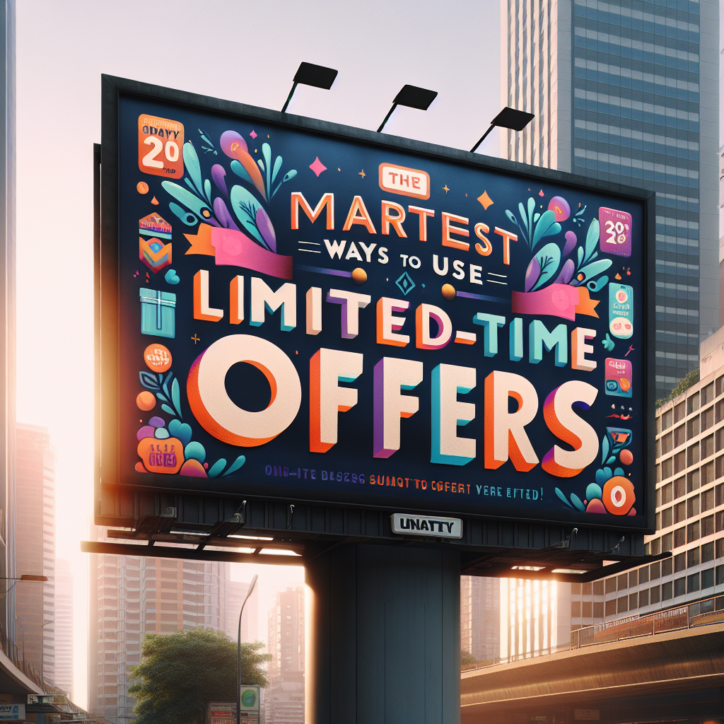 The Smartest Ways to Use Limited-Time Offers