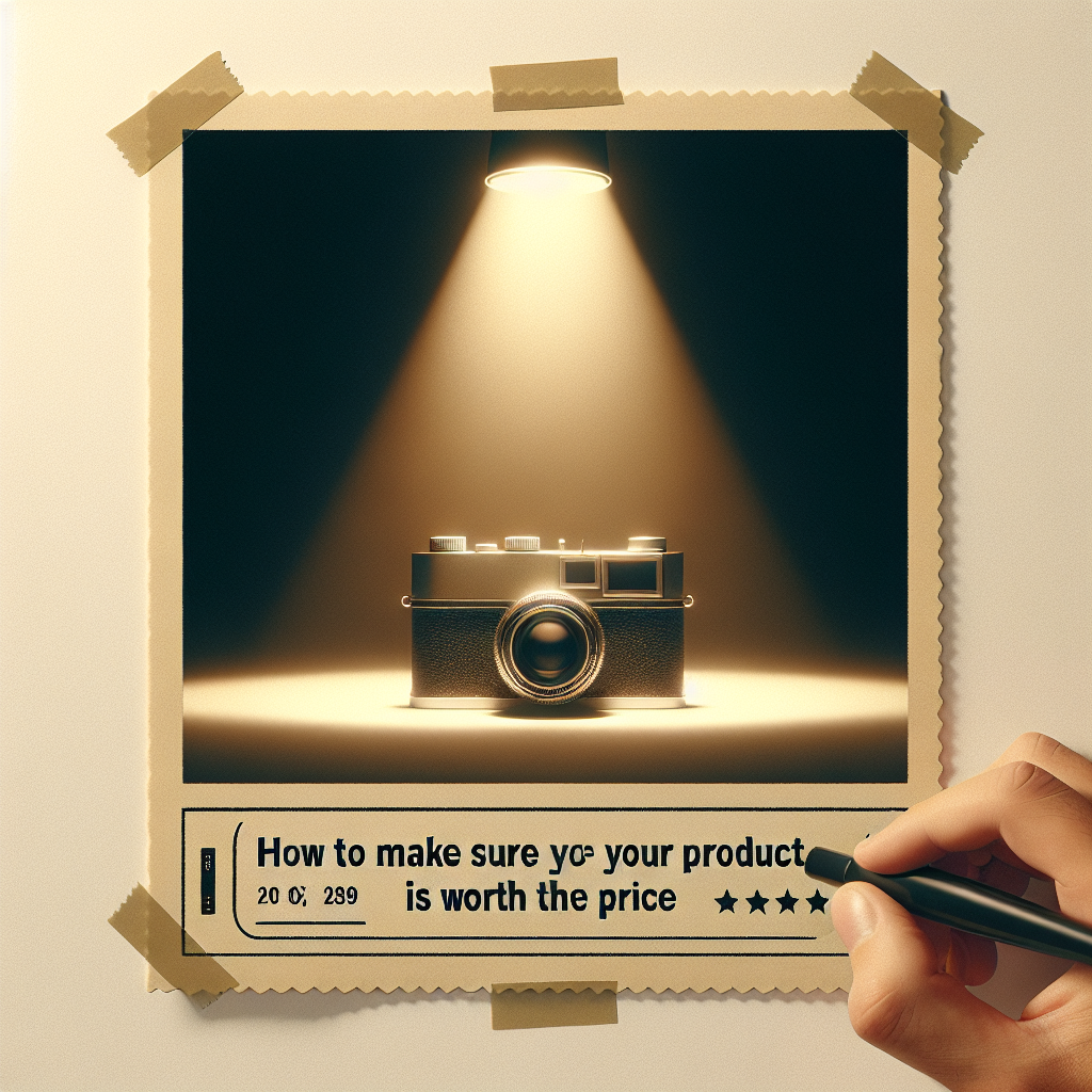 How to Make Sure Your Product Is Worth the Price