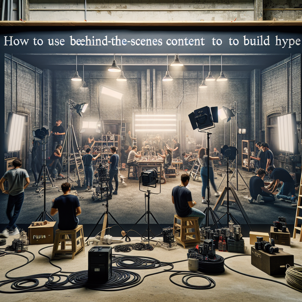 How to Use Behind-the-Scenes Content to Build Hype