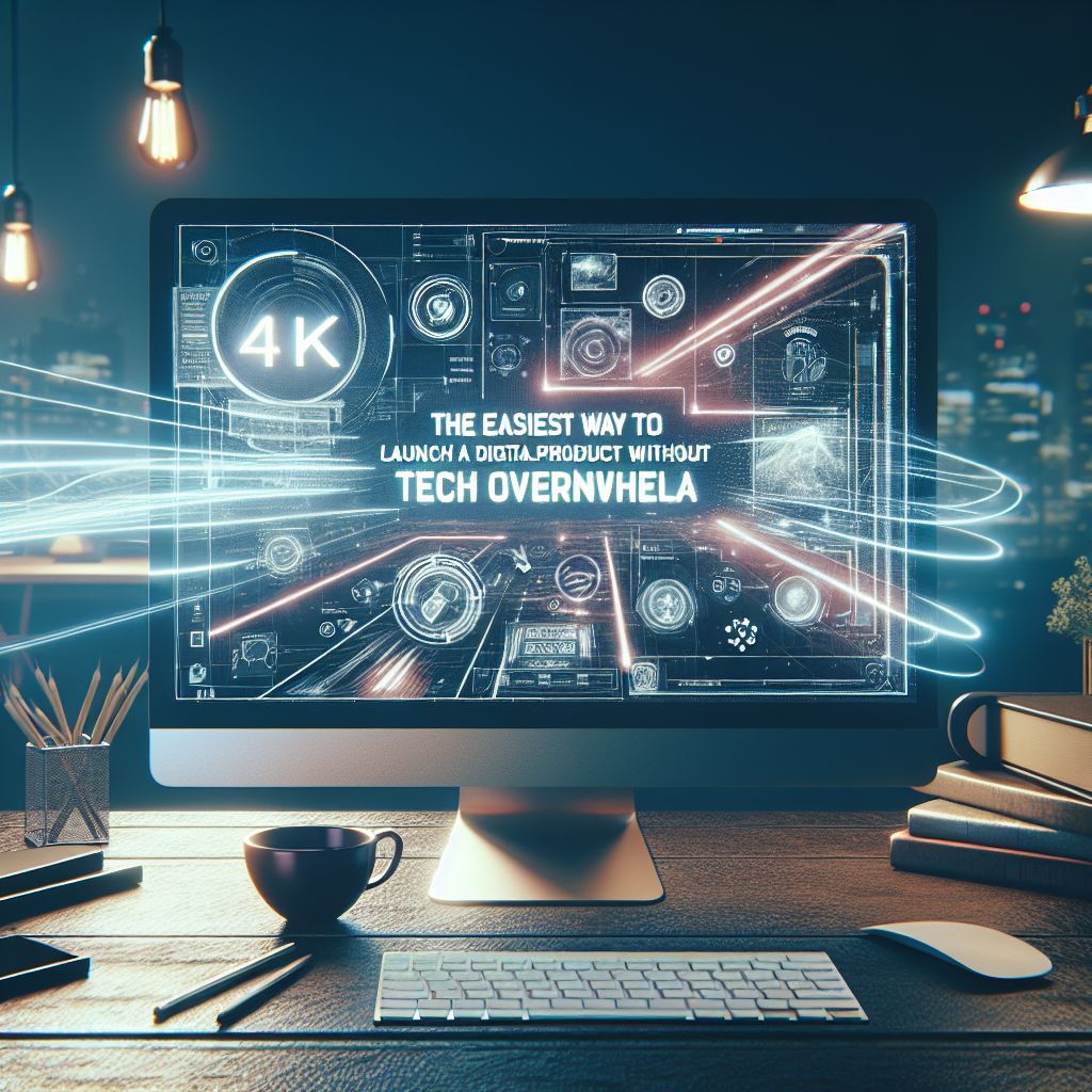 The Easiest Way to Launch a Digital Product Without Tech Overwhelm