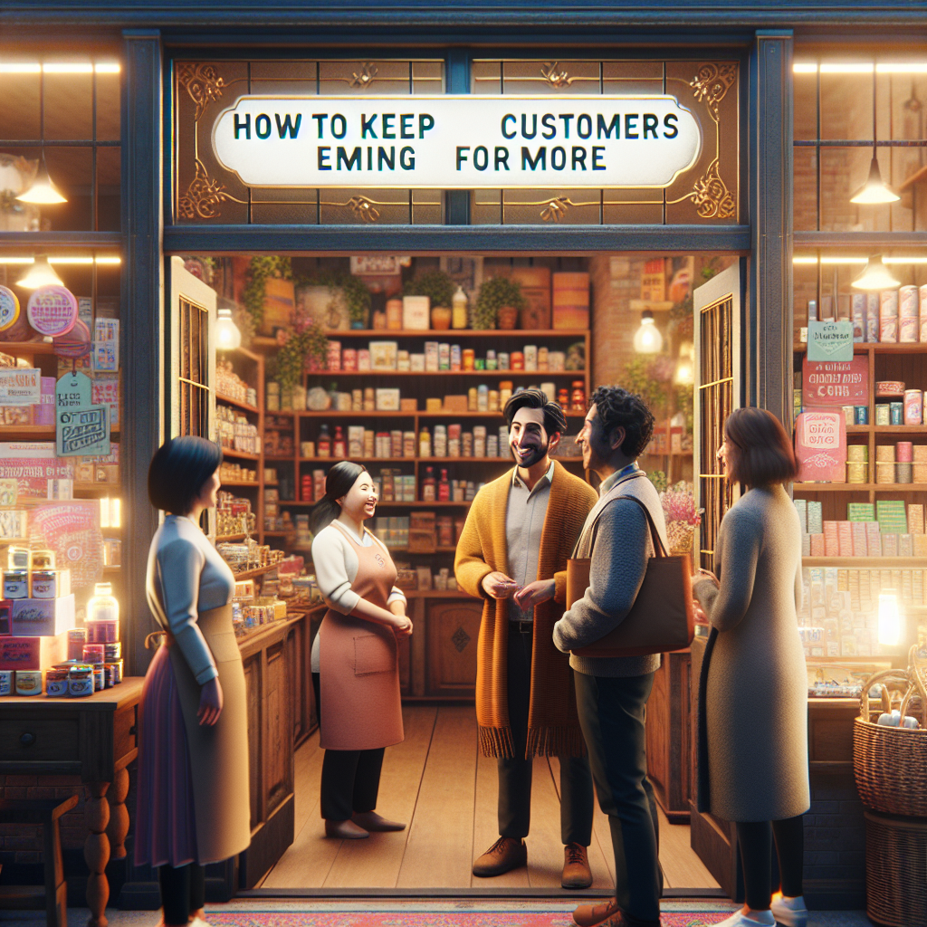How to Keep Customers Coming Back for More