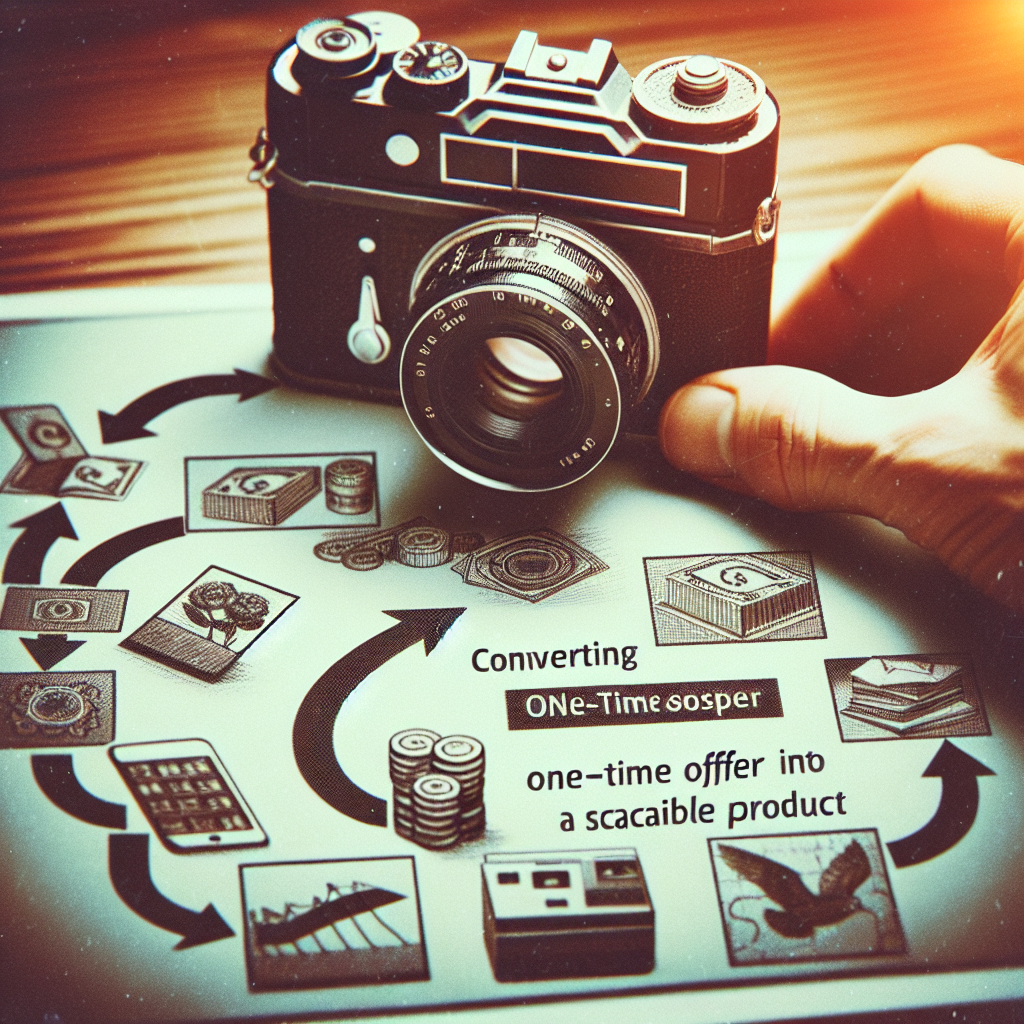 How to Turn a One-Time Offer Into a Scalable Product