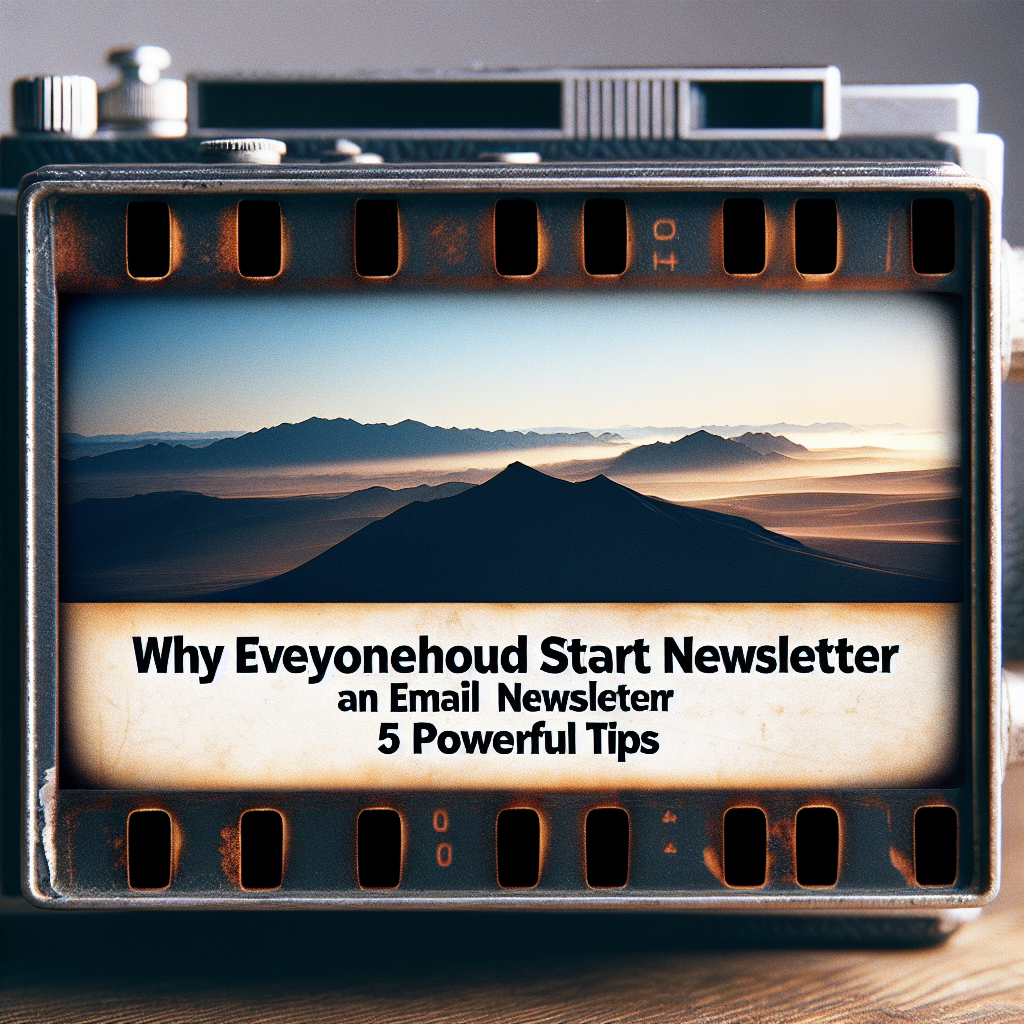 Why Everyone Should Start an Email Newsletter: 5 Powerful Tips