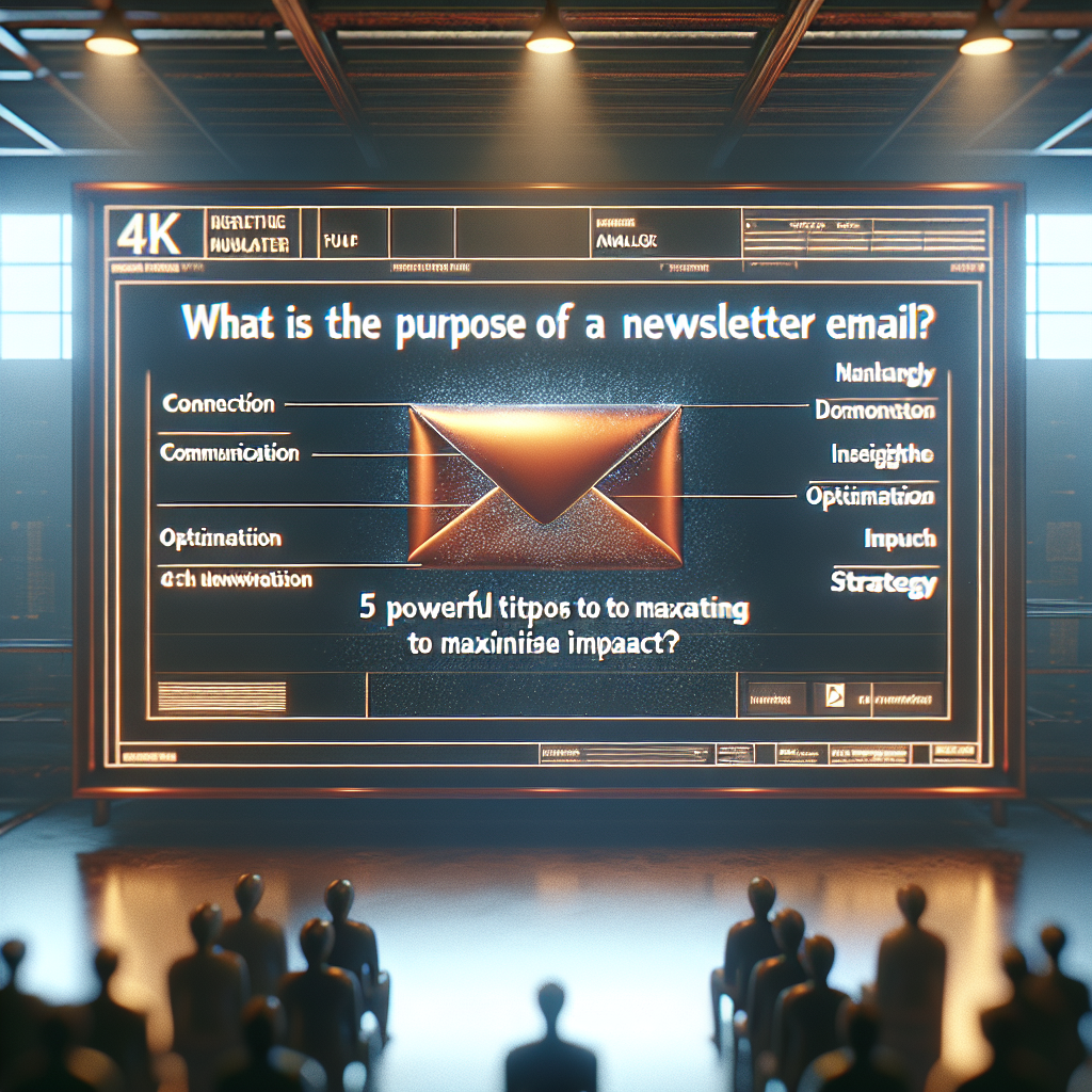 What is the Purpose of a Newsletter Email? 5 Powerful Tips to Maximize Impact