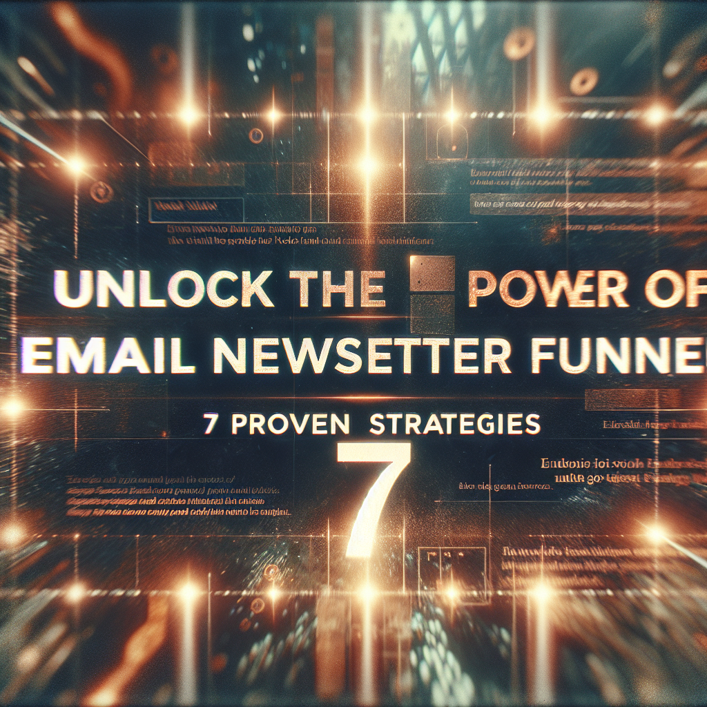 Unlock the Power of Email Newsletter Funnel: 7 Proven Strategies