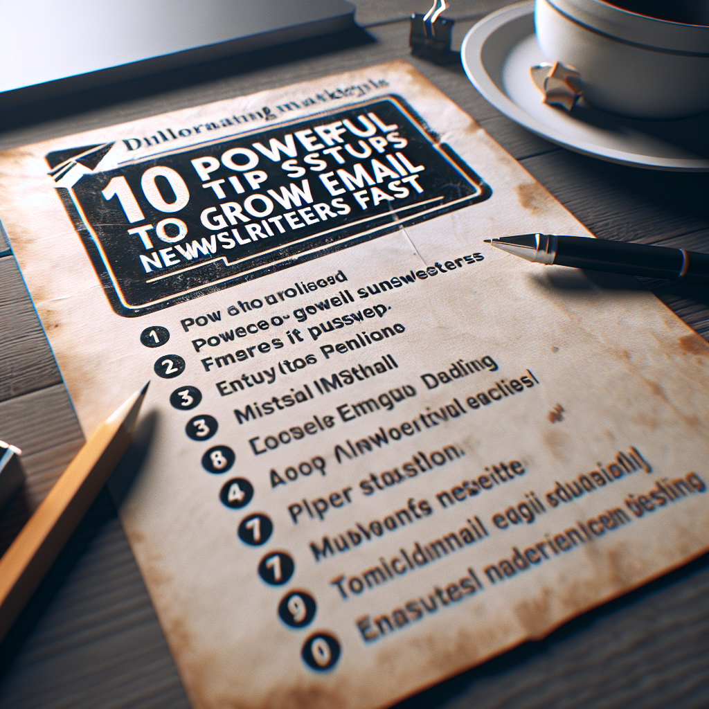 10 Powerful Tips to Grow Email Newsletter Subscribers Fast