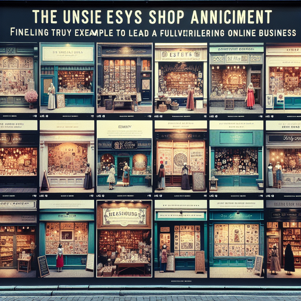 10 Powerful Etsy Shop Announcement Examples to Boost Sales